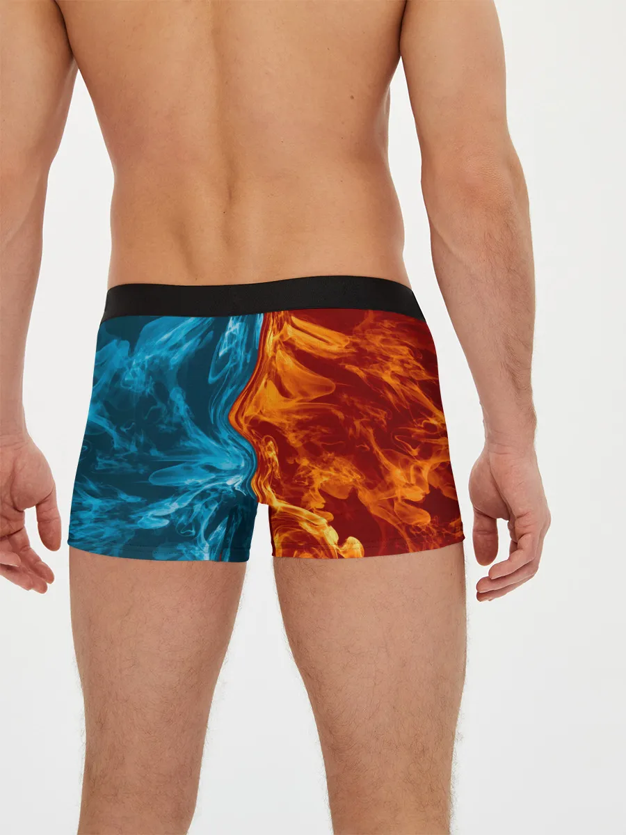 Мужские трусы боксеры / Огонь и вода