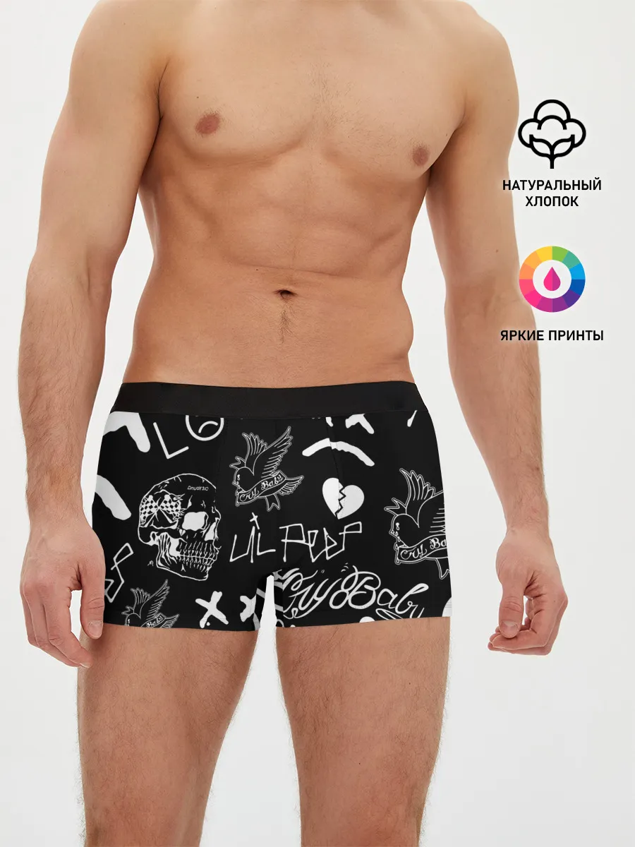 Мужские трусы боксеры / Lil Peep