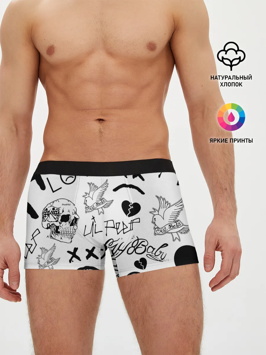 Мужские трусы боксеры / Lil Peep