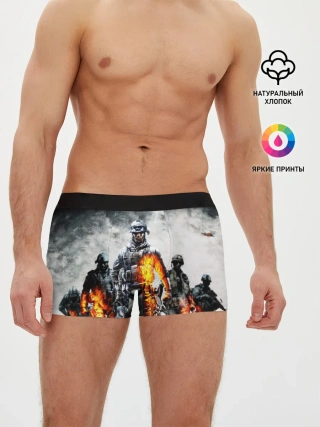 Мужские трусы боксеры / Battlefield | Батлфилд
