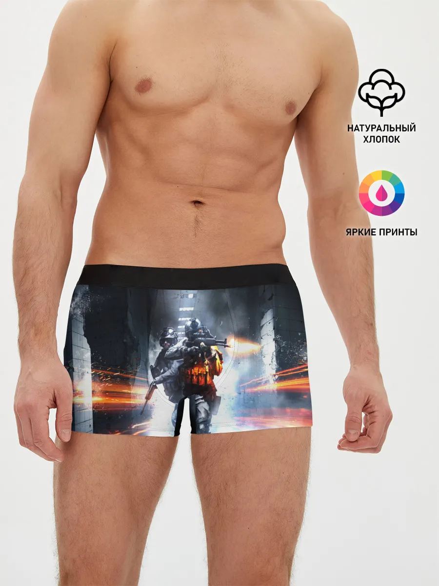 Мужские трусы боксеры / Battlefield