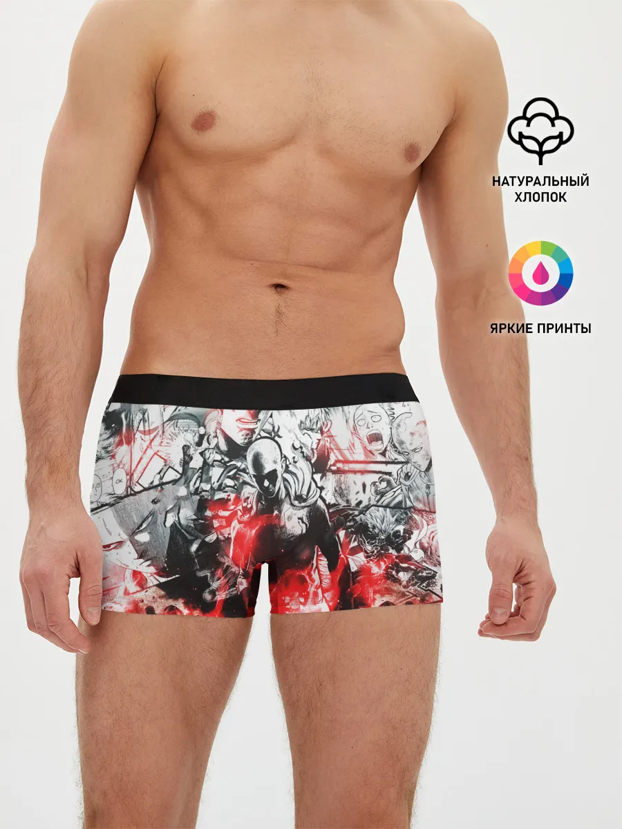 Мужские трусы боксеры / One-Punch Man Collage