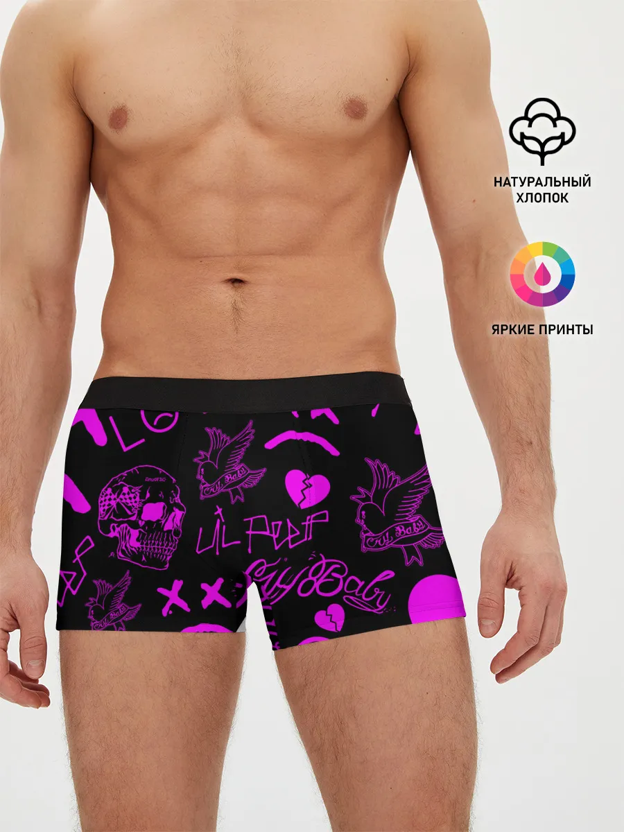 Мужские трусы боксеры / Lil Peep