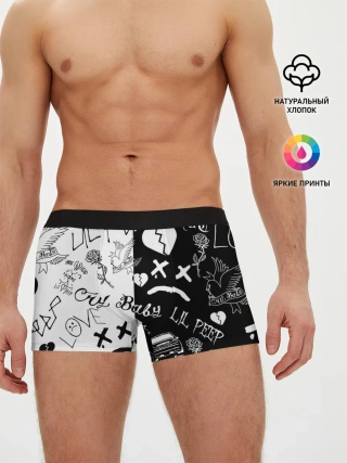 Мужские трусы боксеры / LIL PEEP