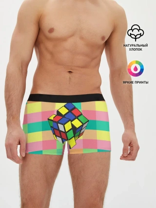Мужские трусы боксеры / Кубик Рубика