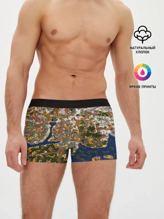 Мужские трусы боксеры / Герои 3 Карта