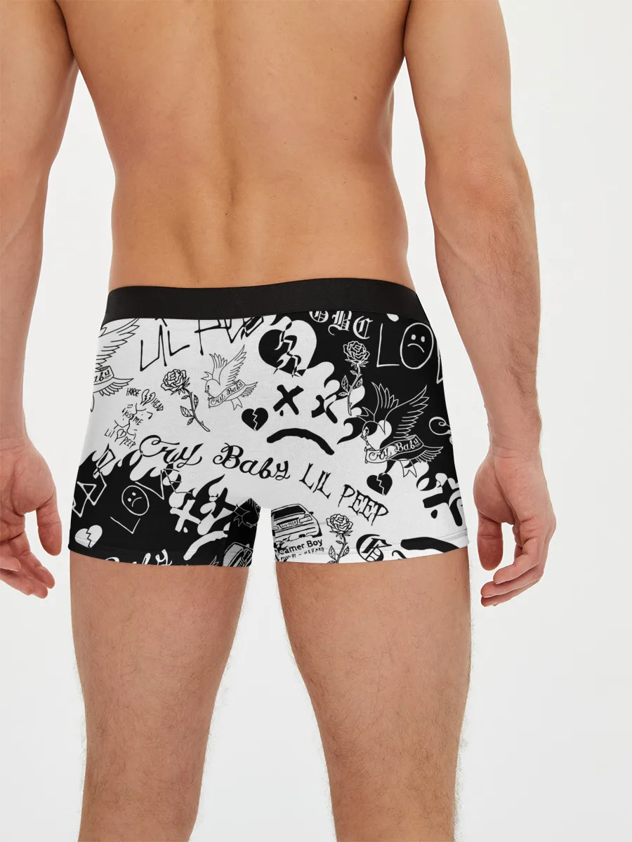 Мужские трусы боксеры / LIL PEEP | ЛИЛ ПИП