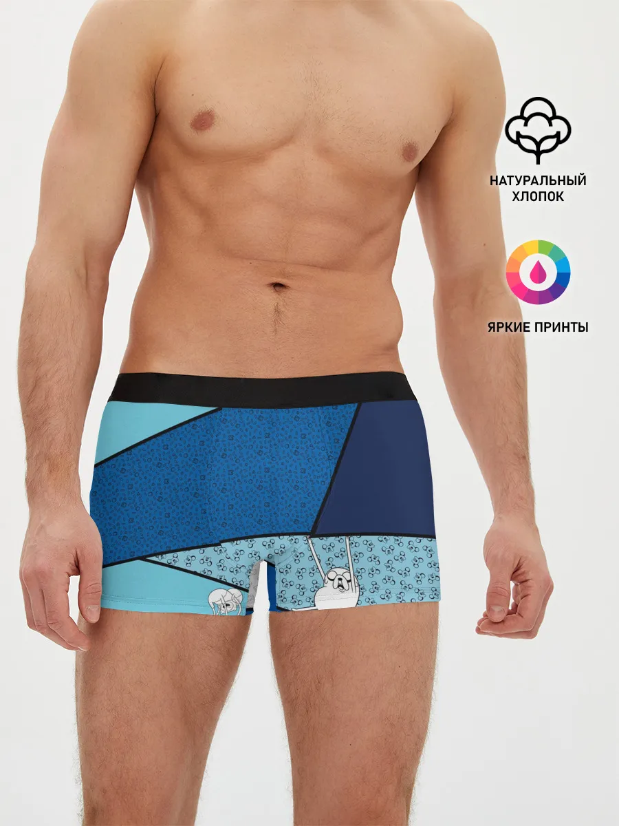 Мужские трусы боксеры / Finn&Jake. Geometric