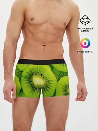 Мужские трусы боксеры / Зеленый киви
