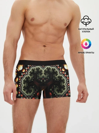 Мужские трусы боксеры / ФРАКТАЛЬНЫЙ ОПТИЧЕСКИЙ УЗОР