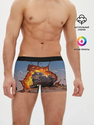 Мужские трусы боксеры / Танк