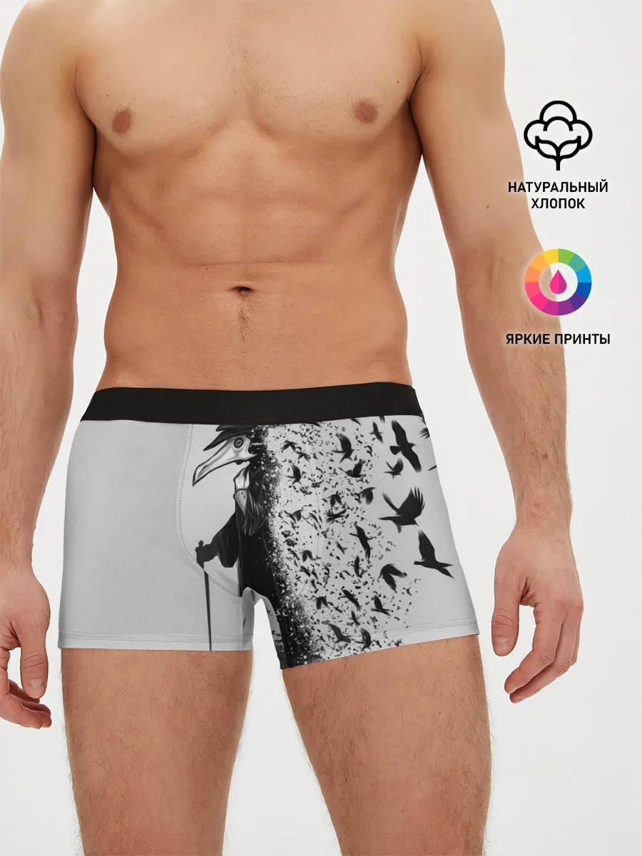 Мужские трусы боксеры / Чумной доктор