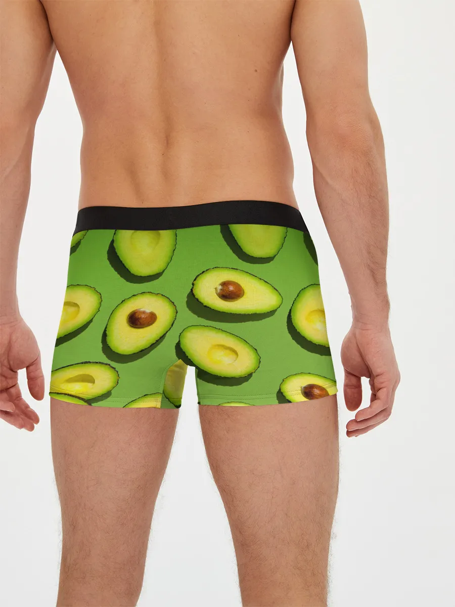 Мужские трусы боксеры / АВАКАДО ПАТТЕРН.