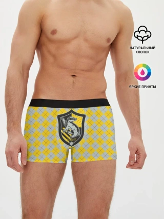 Мужские трусы боксеры / Coat of Hufflepuff