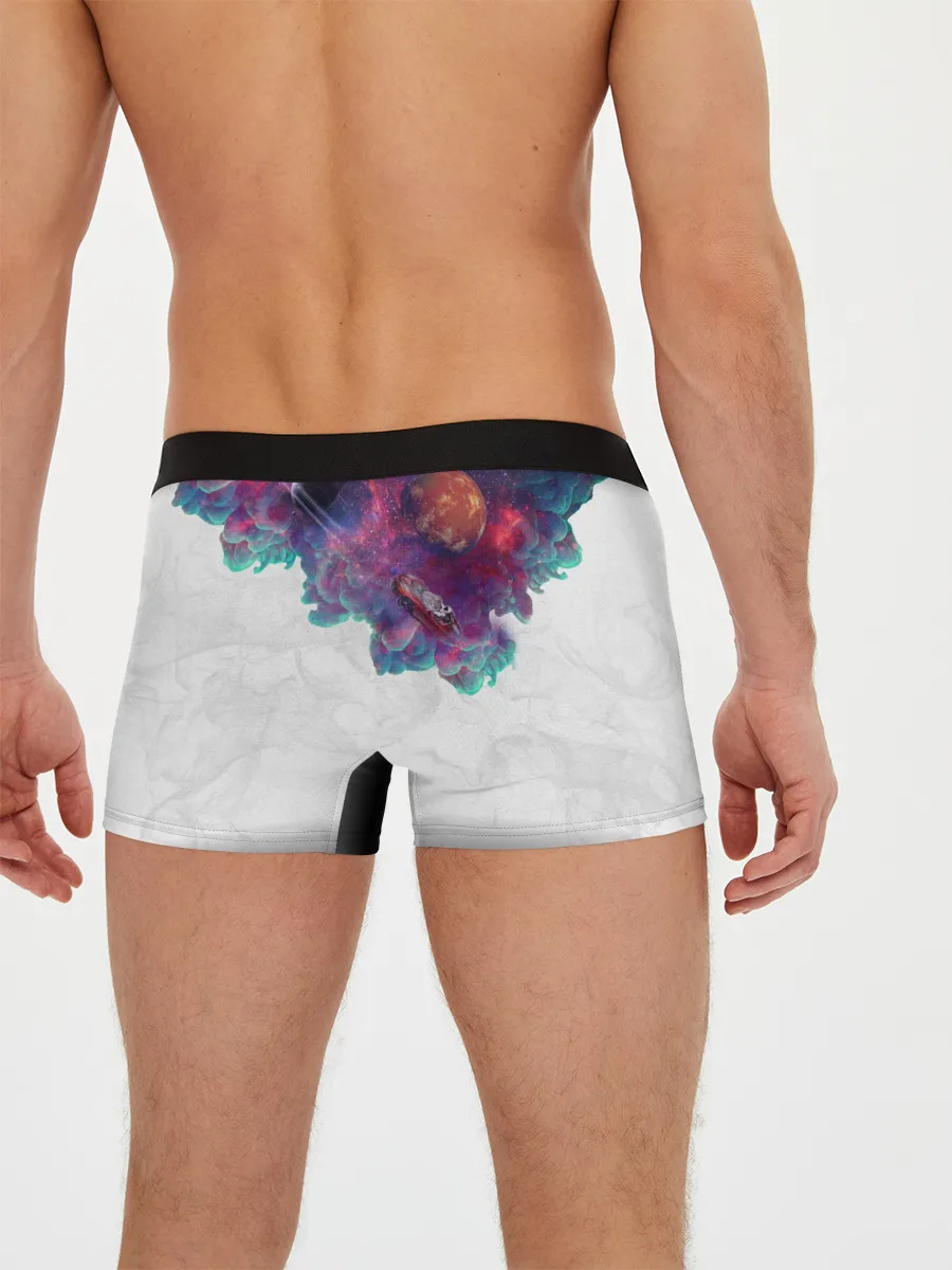 Мужские трусы боксеры / Илон Маск курит космос