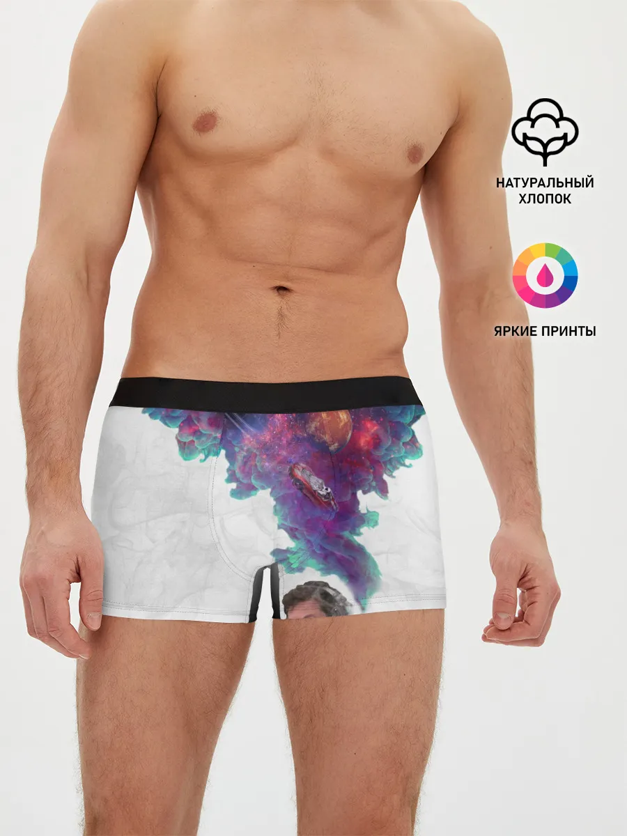 Мужские трусы боксеры / Илон Маск курит космос