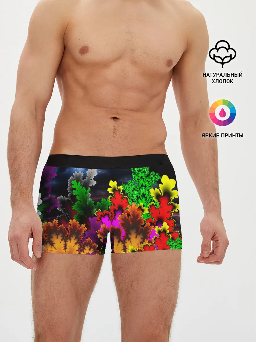 Мужские трусы боксеры / КИСЛОТНАЯ АБСТРАКЦИЯ