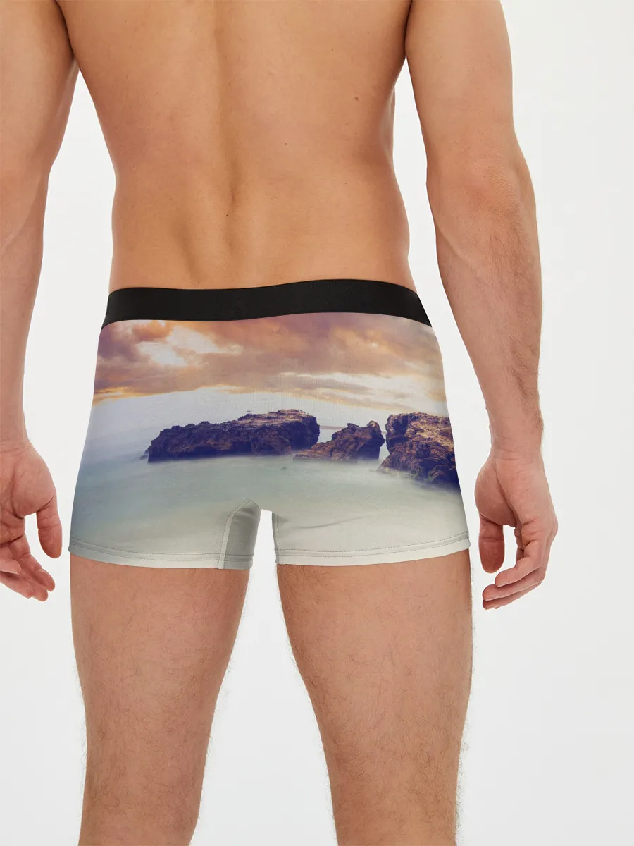 Мужские трусы боксеры / Sea Sunset Horse