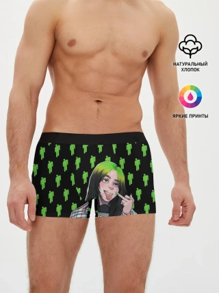 Мужские трусы боксеры / Billie Eilish