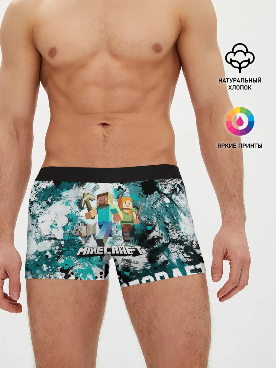 Мужские трусы боксеры / Minecraft / Майнкрафт