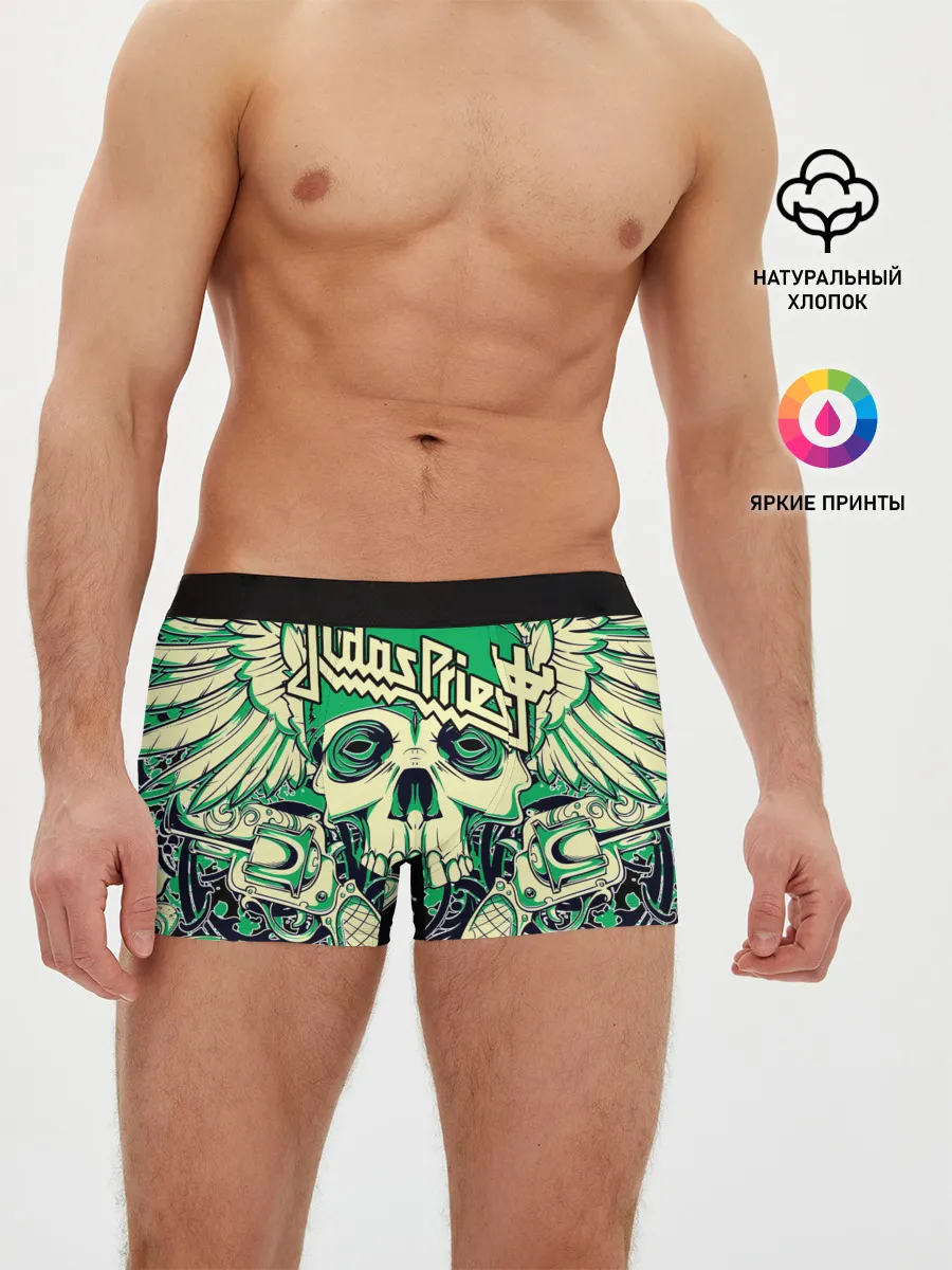 Мужские трусы боксеры / JUDAS PRIEST | ДЖУДАС ПРИСТ