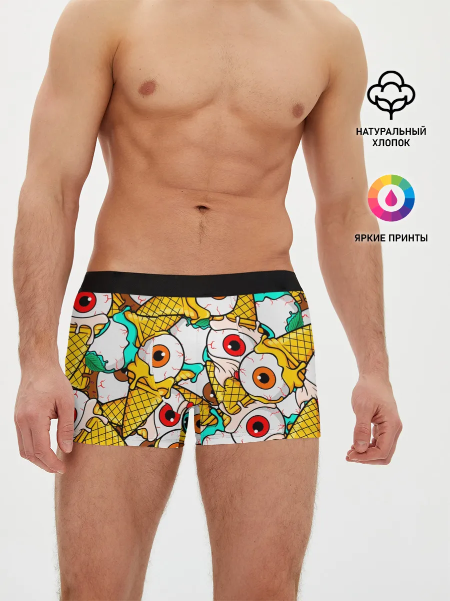 Мужские трусы боксеры / Морожки с глазами