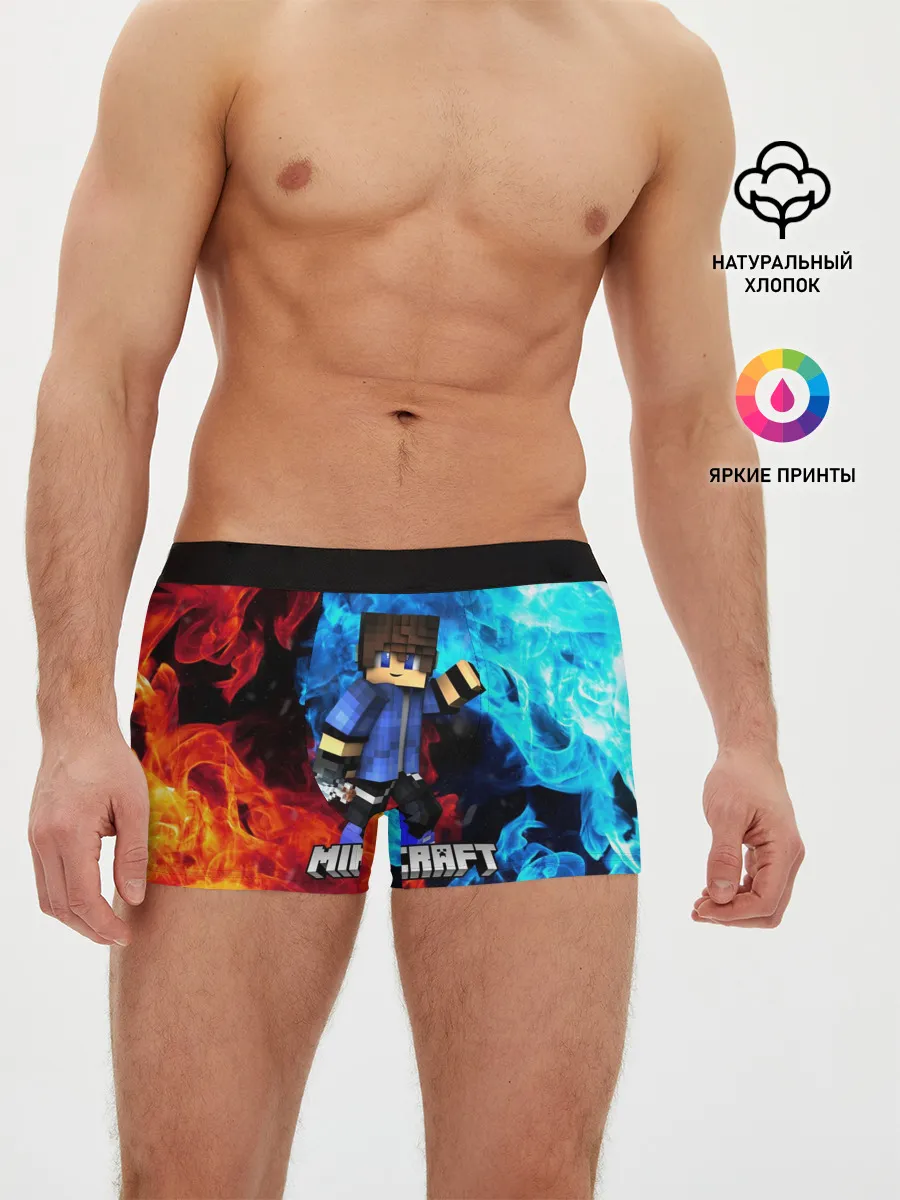 Мужские трусы боксеры / Minecraft / Майнкрафт