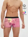 Мужские трусы боксеры / фламинго
