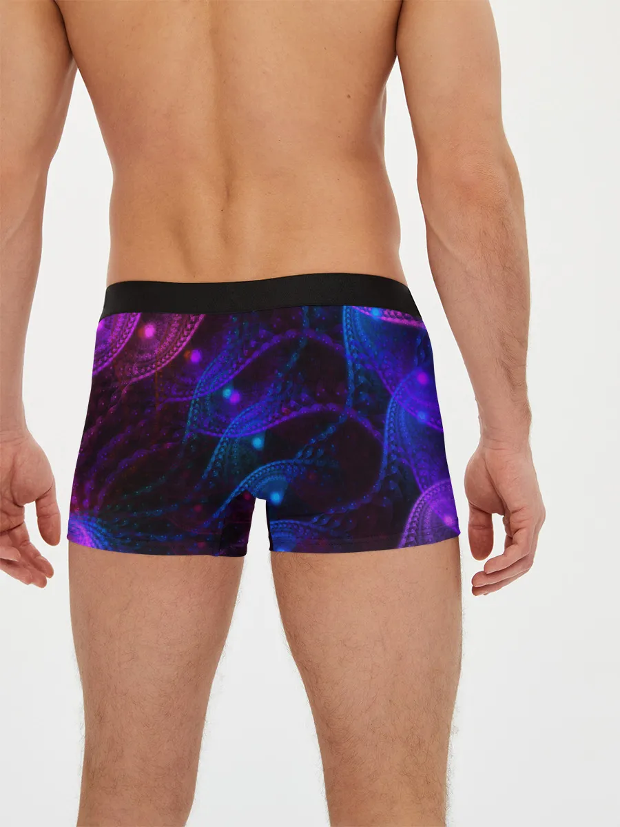 Мужские трусы боксеры / NEON FRACTAL
