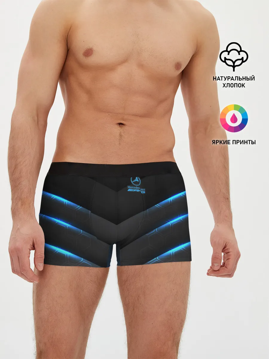 Мужские трусы боксеры / MERCEDES-AMG | МЕРСЕДЕС