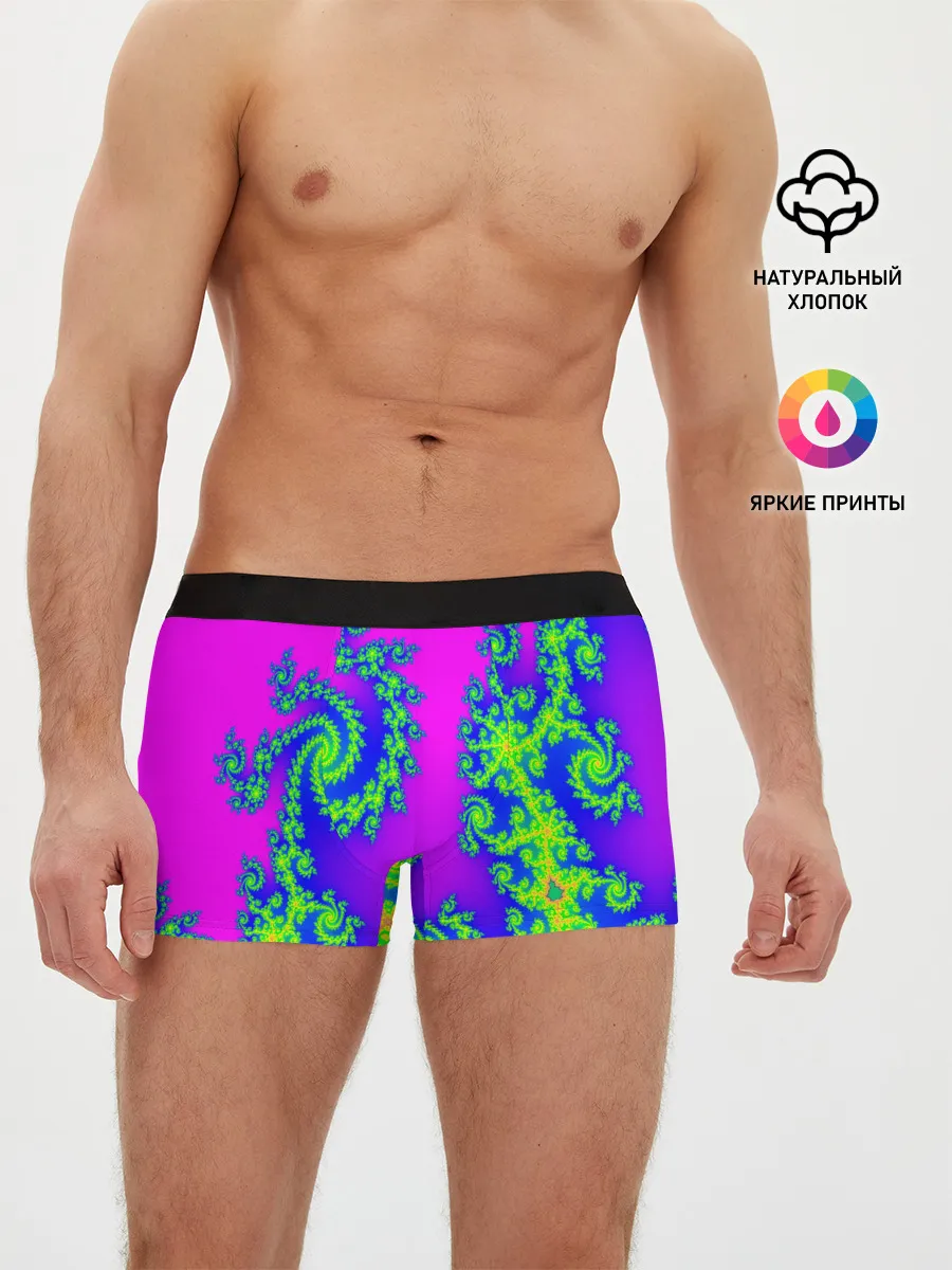 Мужские трусы боксеры / КИСЛОТНЫЙ НЕОН
