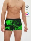 Мужские трусы боксеры / Зелёная краска