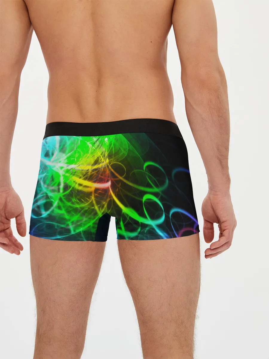 Мужские трусы боксеры / ЗЕЛЕНЫЙ НЕОН