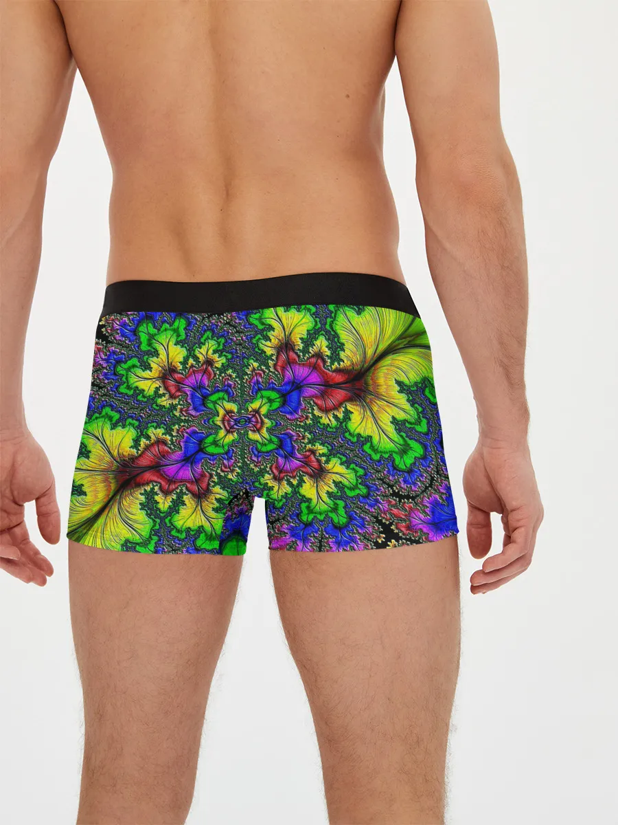 Мужские трусы боксеры / НЕОНОВЫЙ ЦВЕТОК