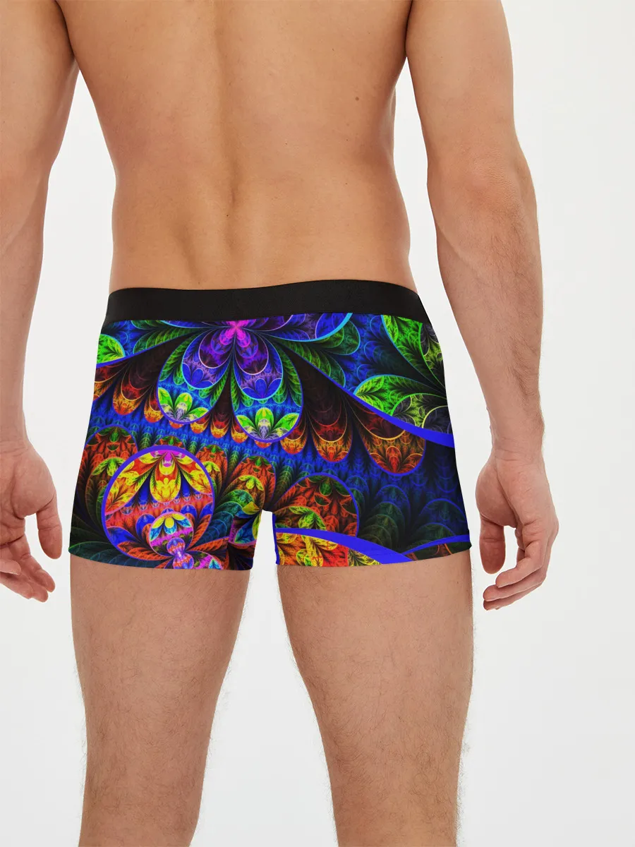Мужские трусы боксеры / ФРАКТАЛЬНЫЙ НЕОН