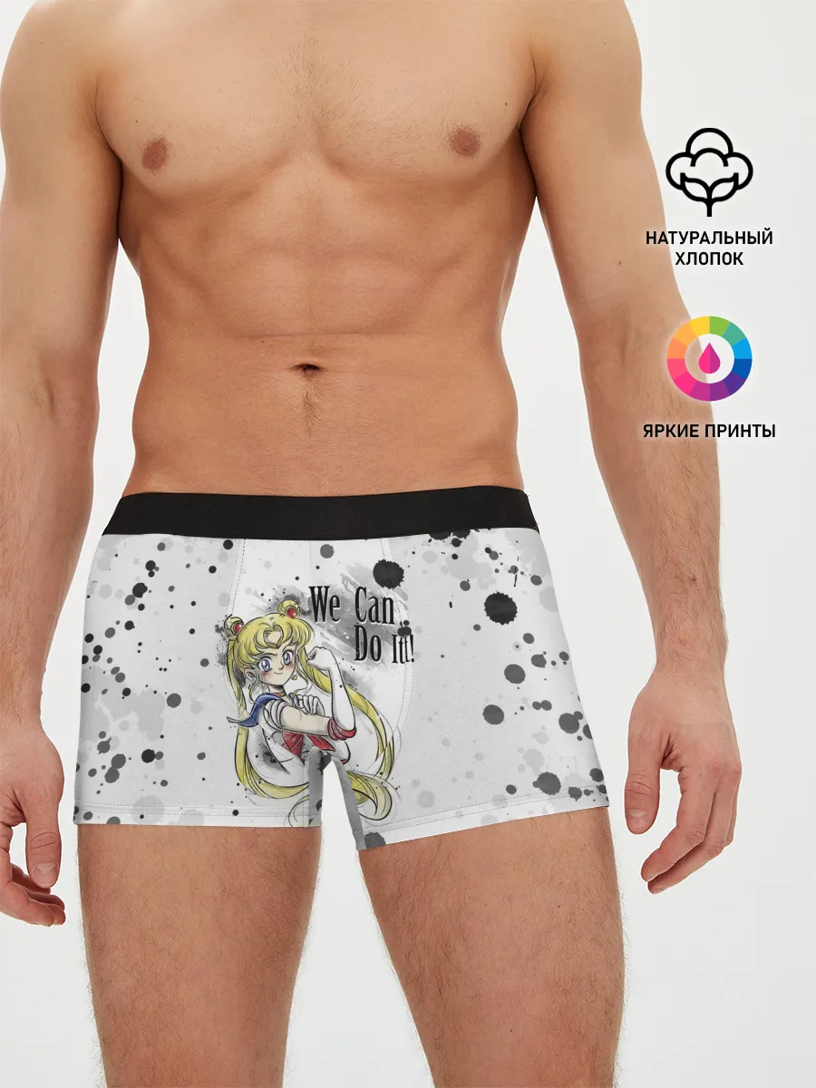 Мужские трусы боксеры / Sailor Moon. We can do it!