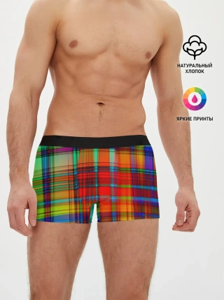 Мужские трусы боксеры / Неоновая сетка