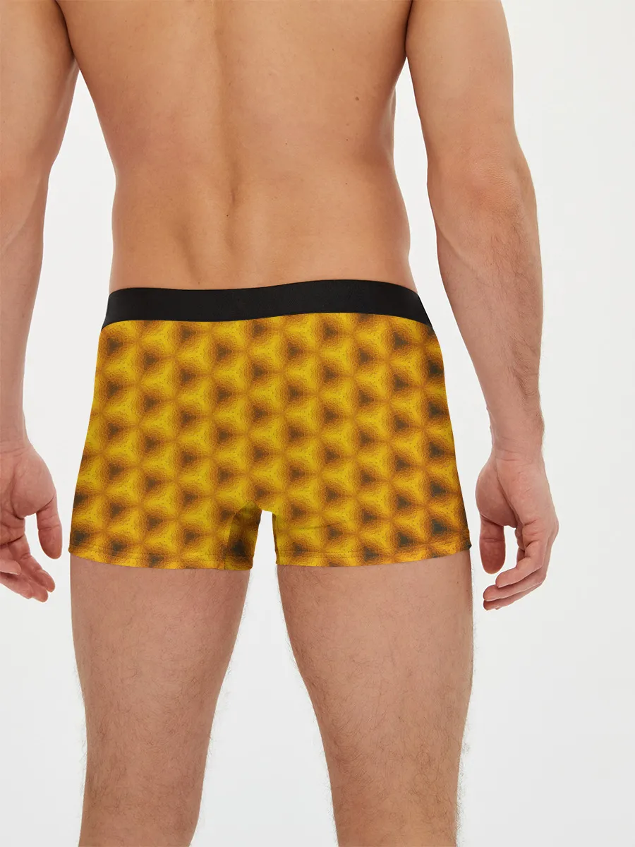 Мужские трусы боксеры / Синие соты