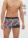 Мужские трусы боксеры / Flowers with inscriptions