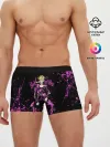 Мужские трусы боксеры / Кира джоджо фиолетовые брызги