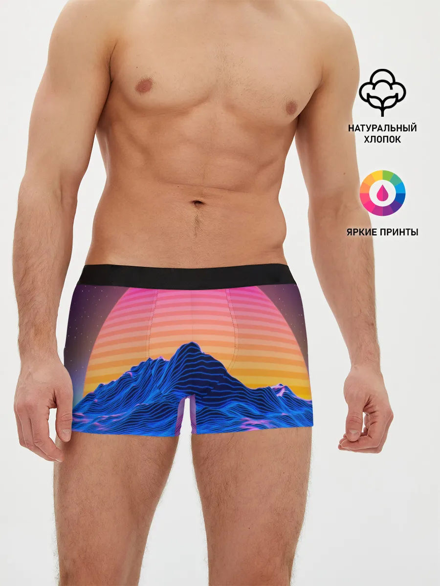 Мужские трусы боксеры / RETRO NEON