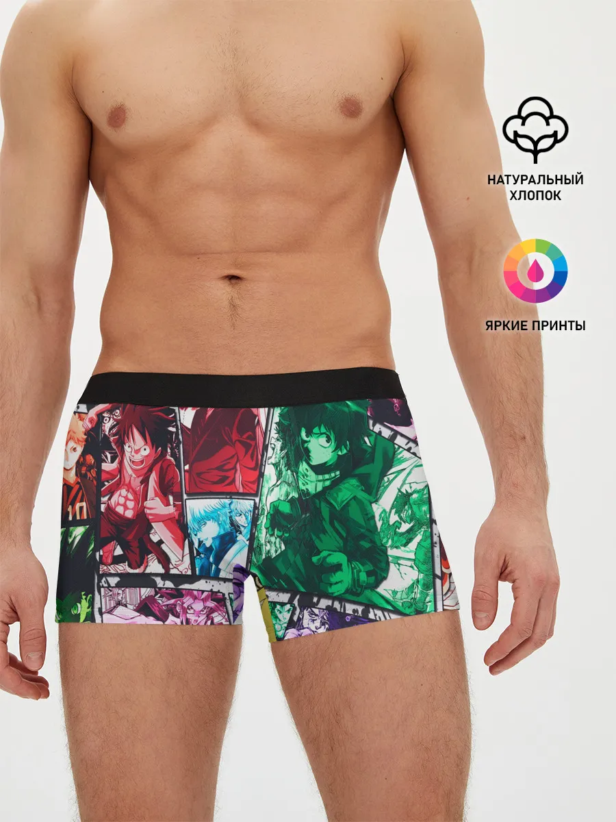 Мужские трусы боксеры / EPIC MAIN ANIME CHARACTERS 3D!
