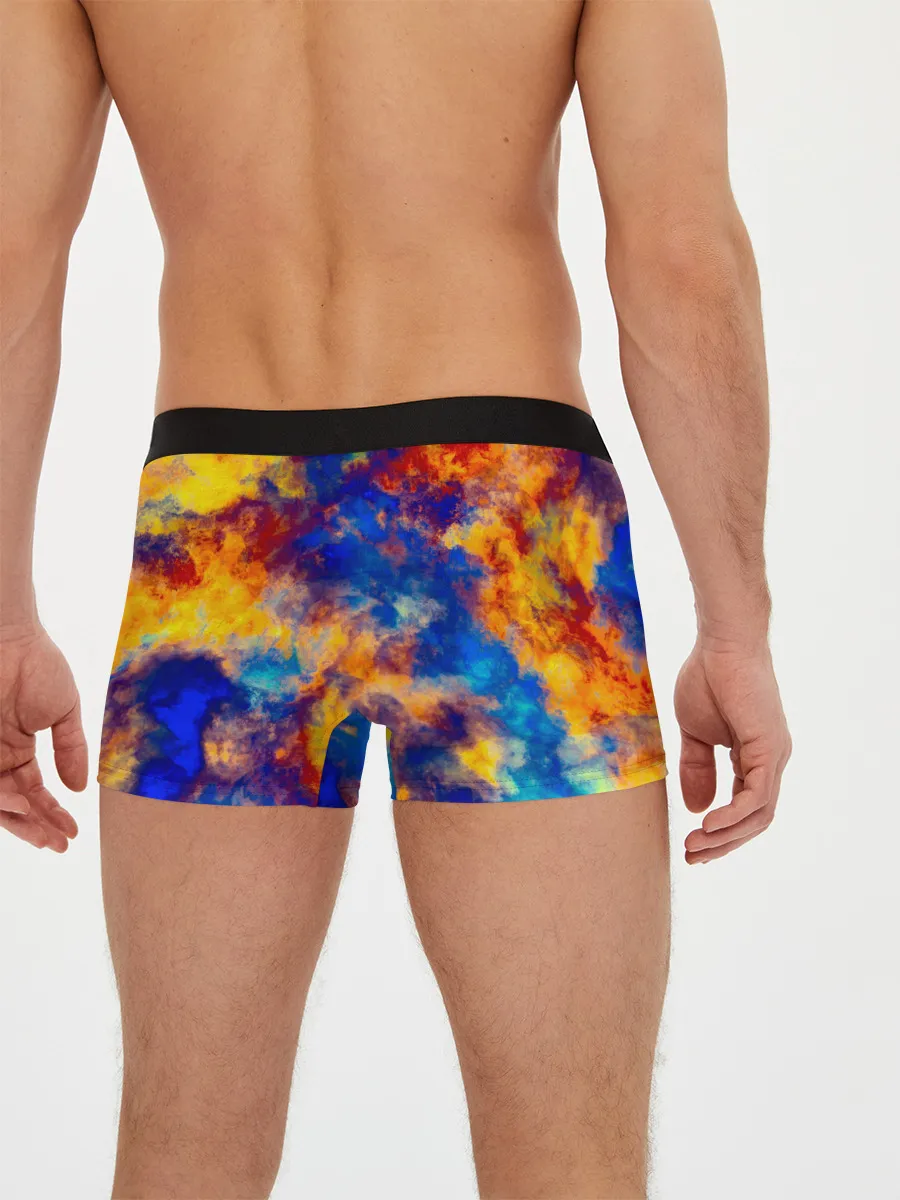 Мужские трусы боксеры / Огненно-синий полутон