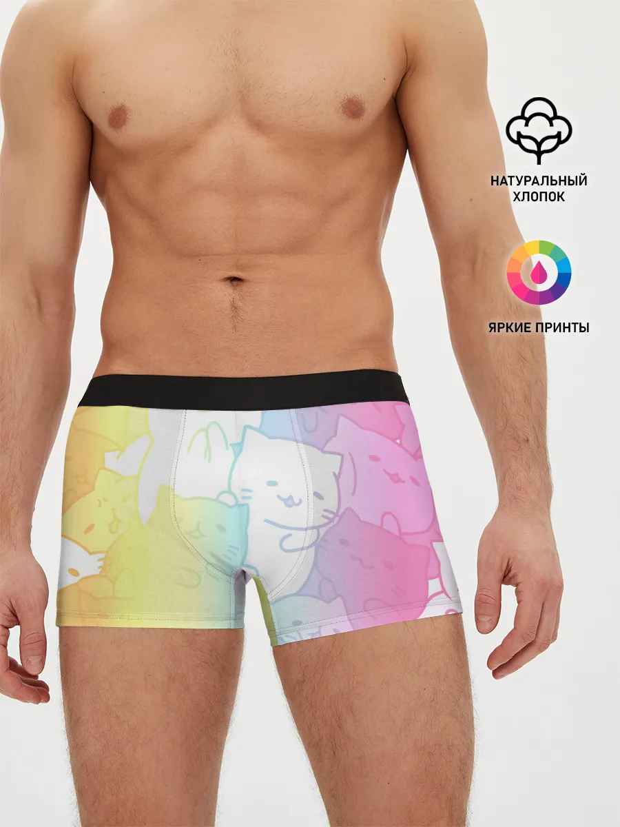 Мужские трусы боксеры / Котоколлаж 05