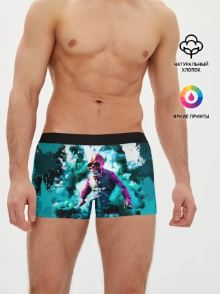 Мужские трусы боксеры / Череп в дыму