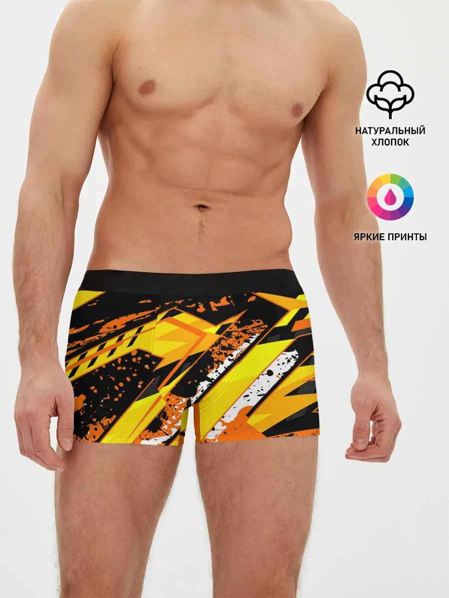 Мужские трусы боксеры / orange cheeky rust