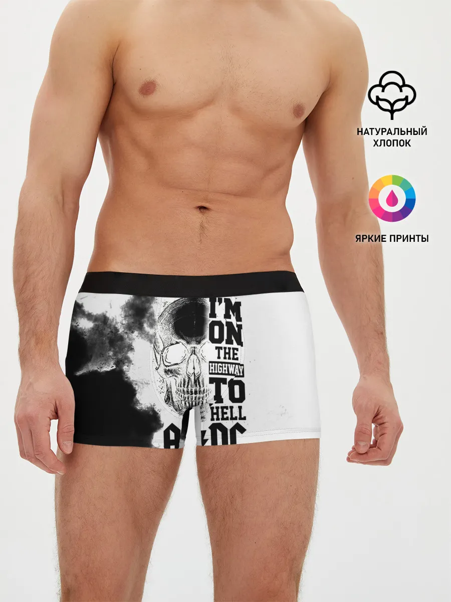 Мужские трусы боксеры / Im on the highway to hell AC/DC