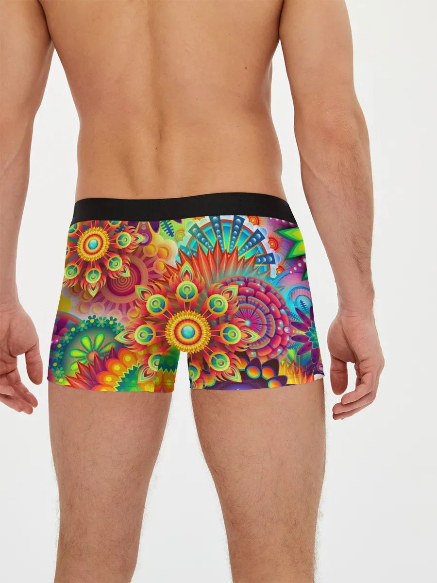 Мужские трусы боксеры / Психоделия | Яркая