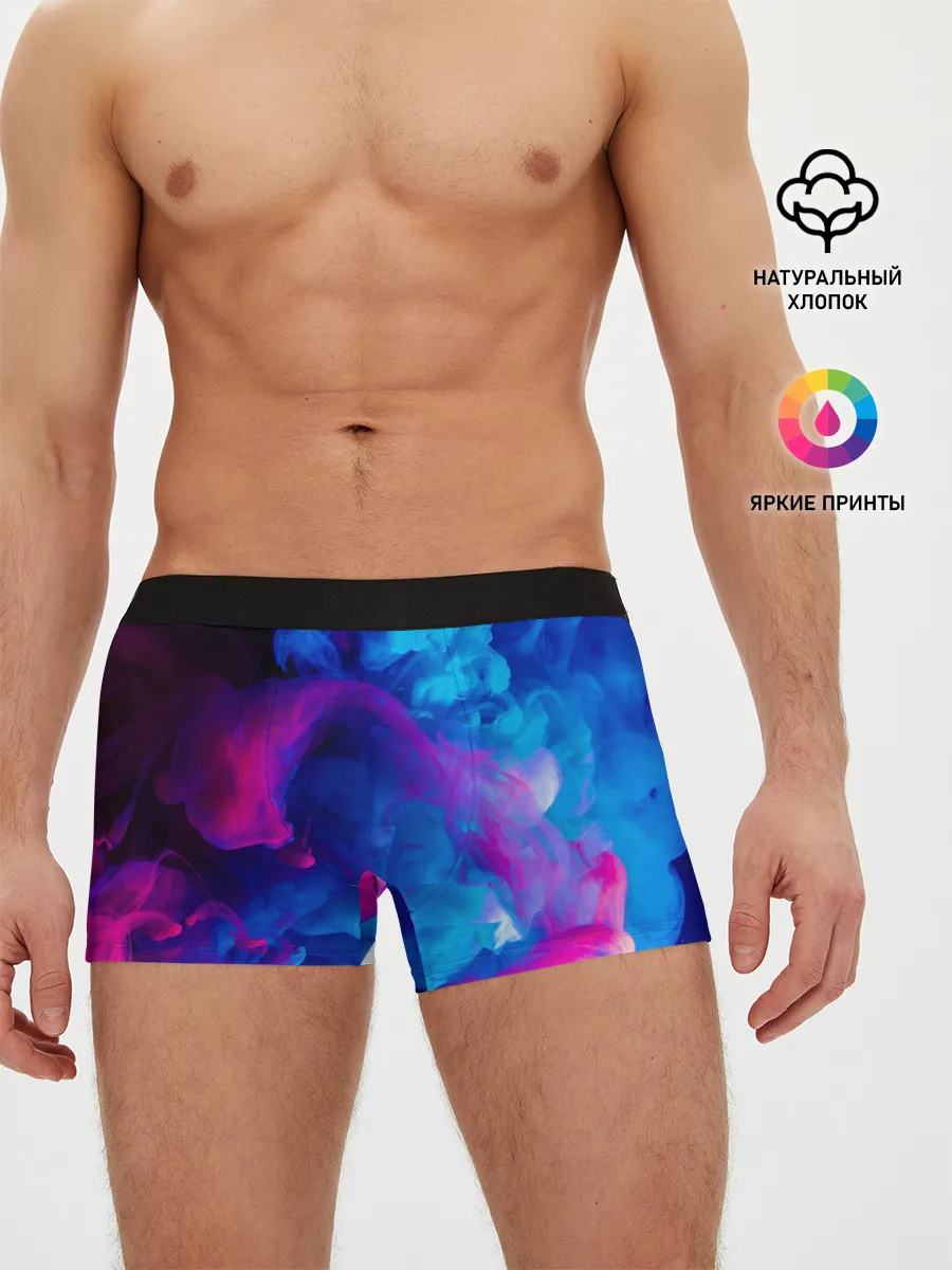 Мужские трусы боксеры / НЕОНОВЫЙ ДЫМ