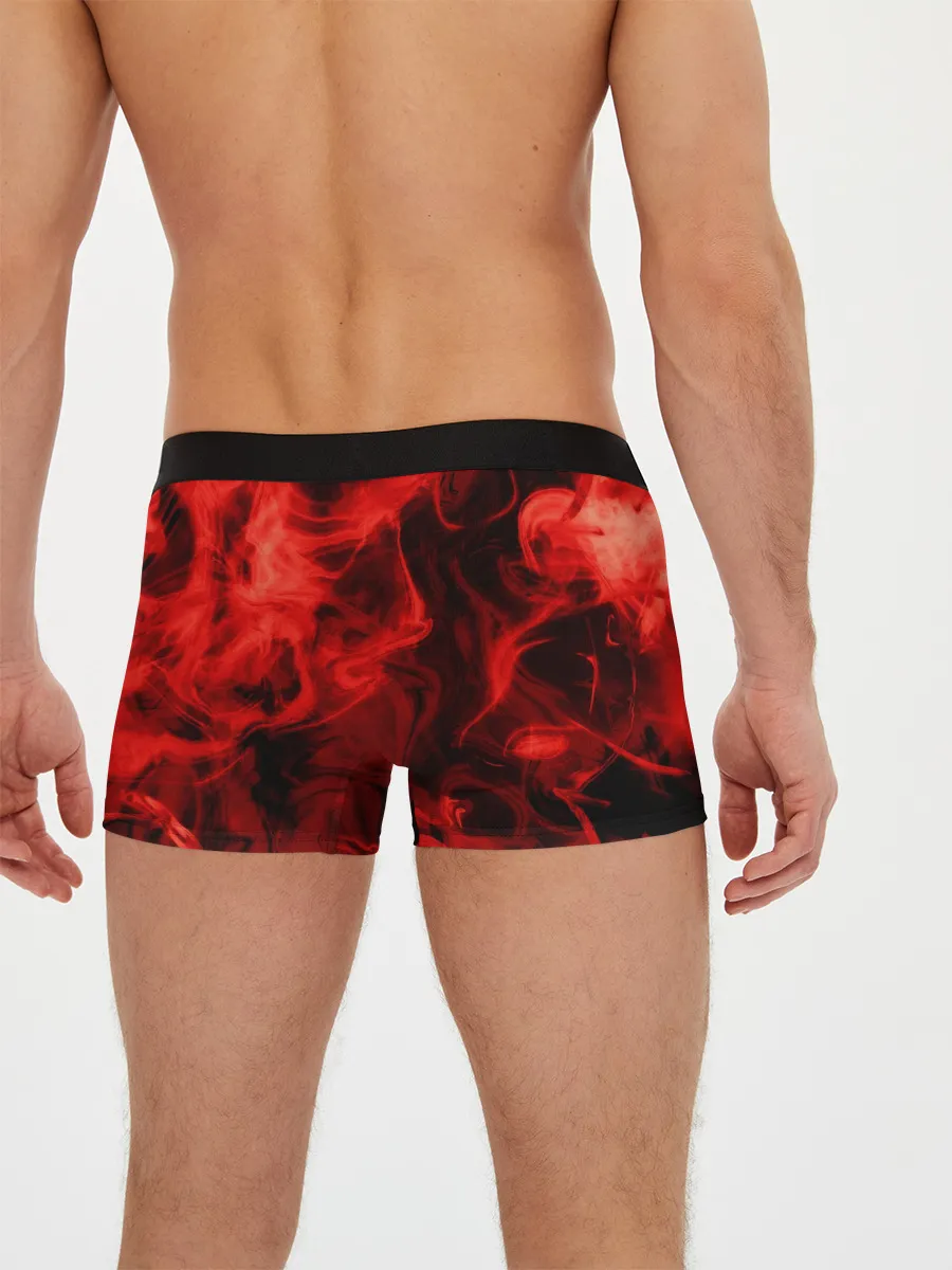 Мужские трусы боксеры / Красный дым